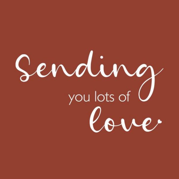 Wenskaart - Sending you lots of love